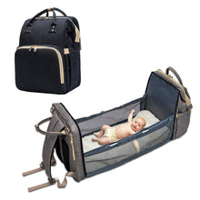 Load image into Gallery viewer, Multi functional Baby Diaper Bag Bed