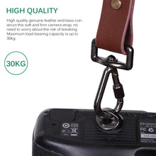 Load image into Gallery viewer, Genuine Leather Camera Shoulder Strap Adjustable