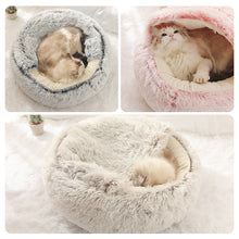 Load image into Gallery viewer, Round Plush Cat Bed House
