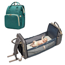 Load image into Gallery viewer, Multi functional Baby Diaper Bag Bed
