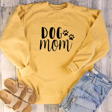 Load image into Gallery viewer, Dog Mom Women&#39;s Plus Velvet Fashionable Long Sleeve Casual Sweatshirt Printing Dog Lover Sweatshirt Clothing
