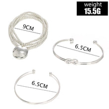 Load image into Gallery viewer, Classic Loveknot Twisted 3 Piece Bracelet Set
