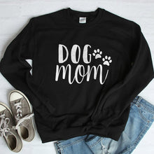 Load image into Gallery viewer, Dog Mom Women&#39;s Plus Velvet Fashionable Long Sleeve Casual Sweatshirt Printing Dog Lover Sweatshirt Clothing
