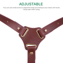 Load image into Gallery viewer, Genuine Leather Camera Shoulder Strap Adjustable
